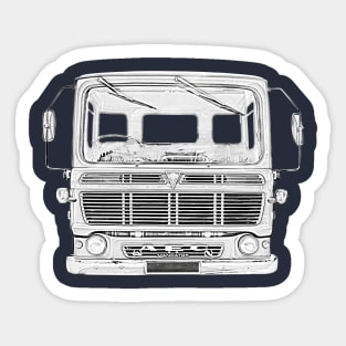 AEC Mandator classic 1970s British lorry monochrome Sticker